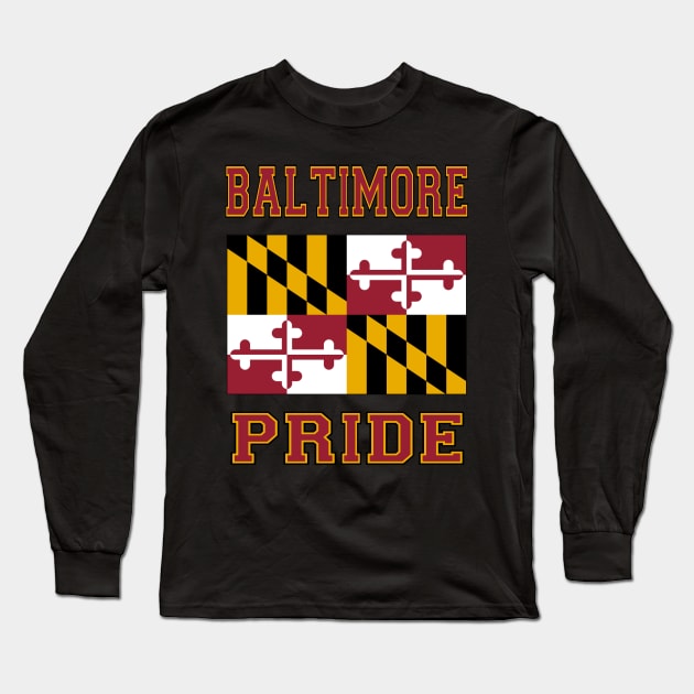 Baltimore Pride #4 Long Sleeve T-Shirt by RockettGraph1cs